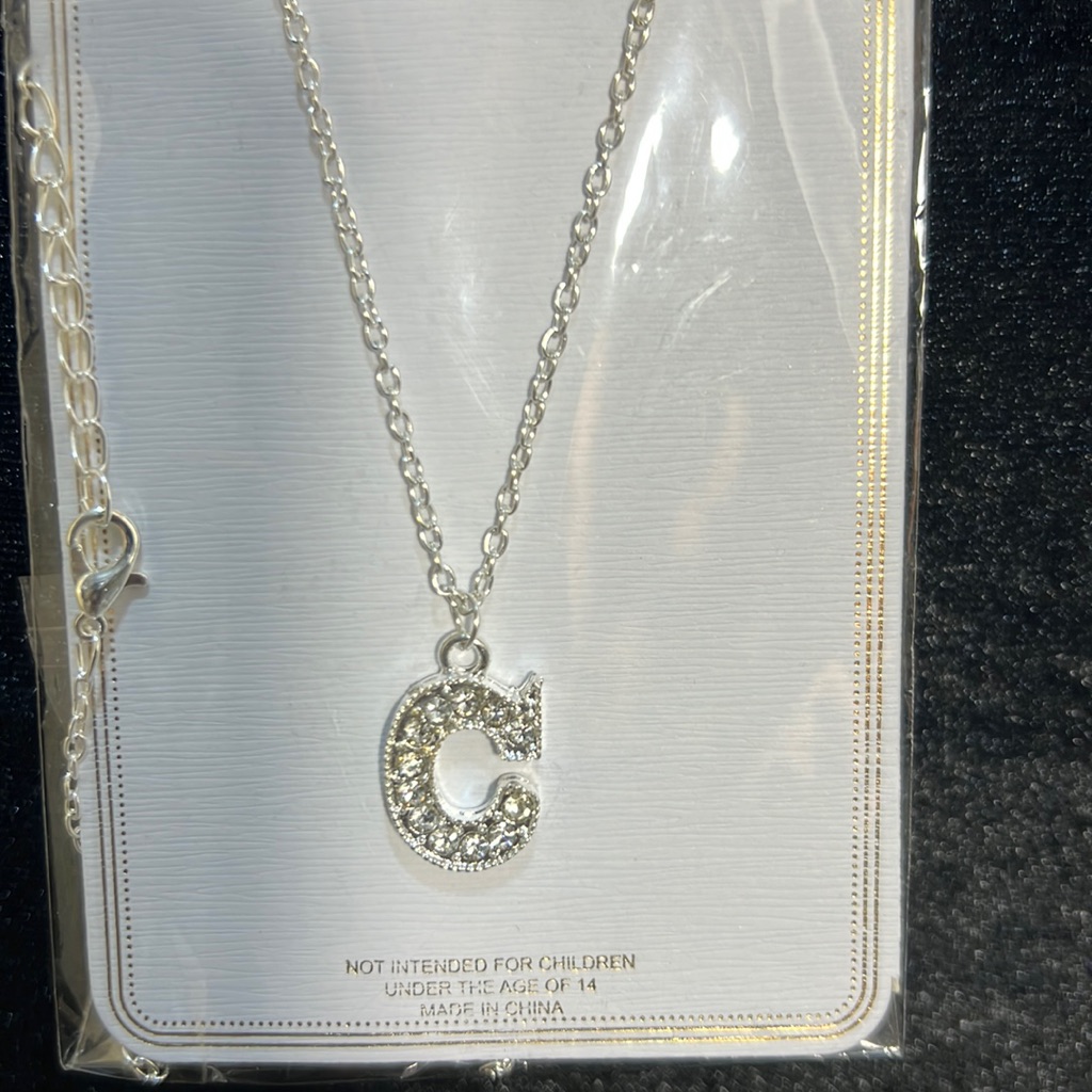 C For Control Necklace & Stud Earrings